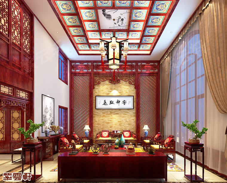 中式装修别墅案例分享，带你来看豪华中式装修