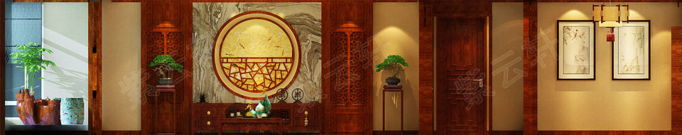 客厅现代中式装修风格效果图