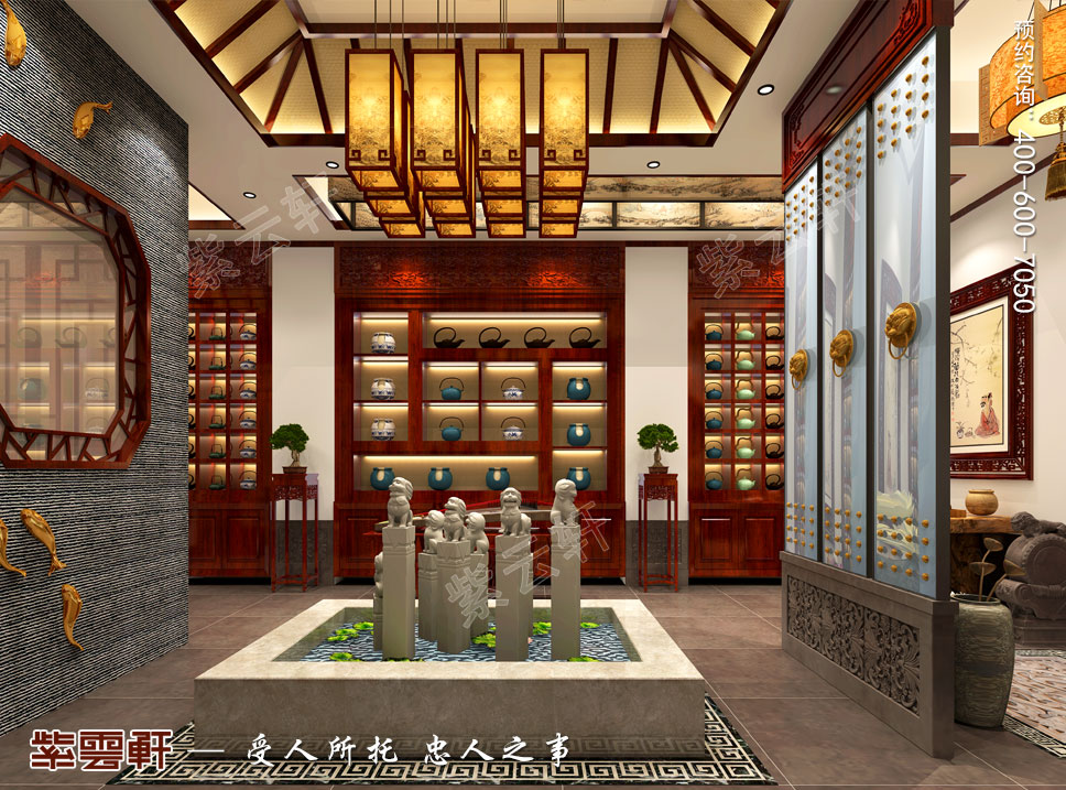 茶会所大厅中式设计